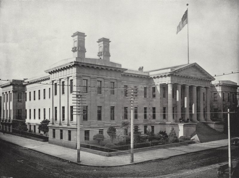 United States Branch Mint i San Francisco (s/hvitt bilde) av American Photographer (after)
