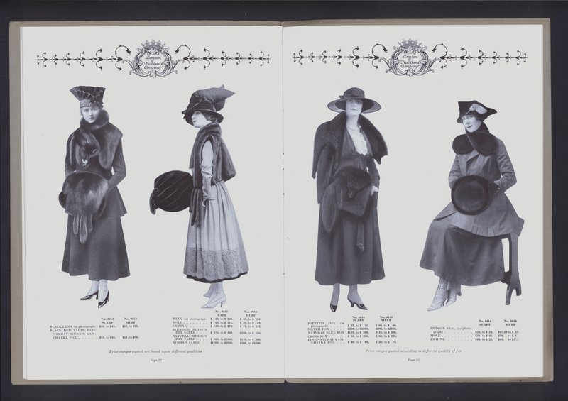 To-siders oppslag fra The Theatre of Fur Fashion (s/hv-bilde) av American Photographer (after)