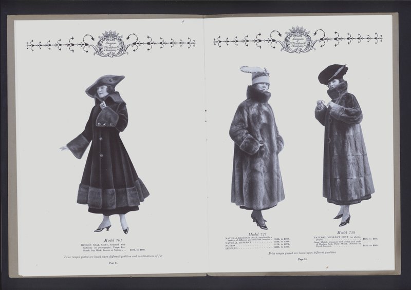 To-siders oppslag fra The Theatre of Fur Fashion (s/hv-bilde) av American Photographer (after)