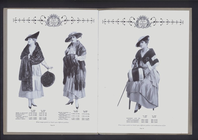 To-siders oppslag fra The Theatre of Fur Fashion (s/hv-bilde) av American Photographer (after)