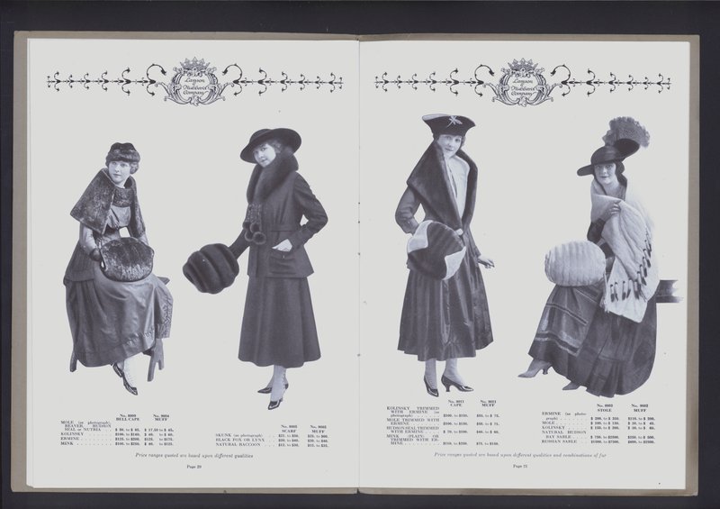 To-siders oppslag fra The Theatre of Fur Fashion (s/hv-bilde) av American Photographer (after)