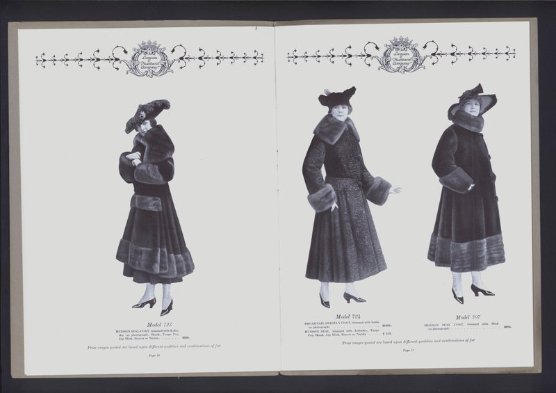 To-siders oppslag fra The Theatre of Fur Fashion (s/hv-bilde) av American Photographer (after)