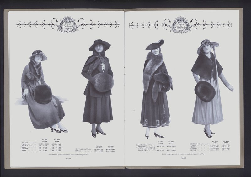 To-siders oppslag fra The Theatre of Fur Fashion (s/hv-bilde) av American Photographer (after)