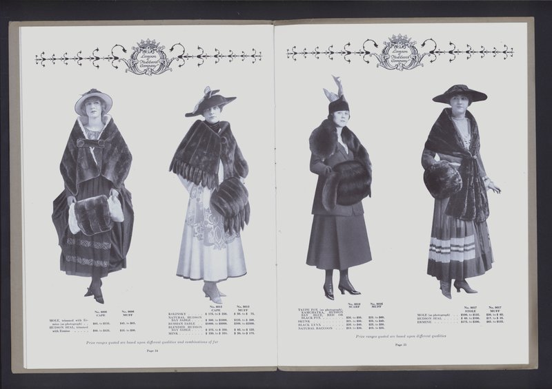 To-siders oppslag fra The Theatre of Fur Fashion (s/hv-bilde) av American Photographer (after)