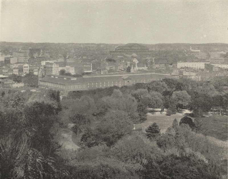 Washington City, boligseksjon (s/hvitt bilde) av American Photographer (after)