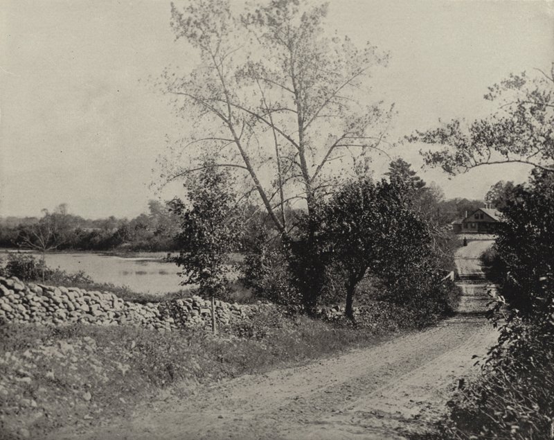 Windham Frog Pond, Windham, Connecticut (s/hvitt bilde) av American Photographer (after)