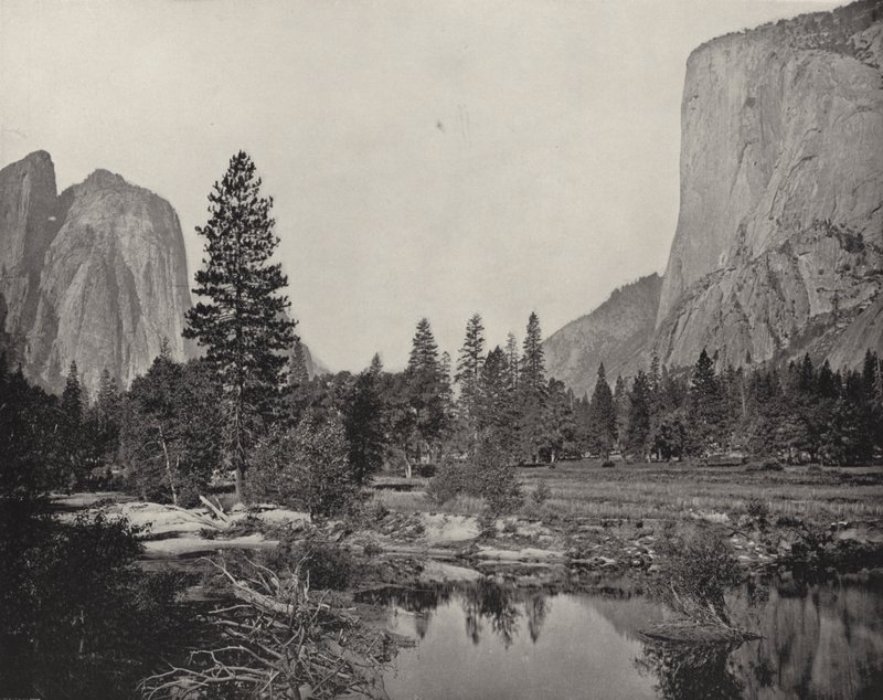 Yosemite Valley, California (s/hvitt bilde) av American Photographer (after)