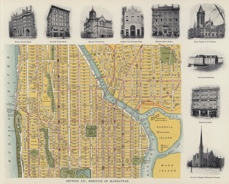 Borough of Manhattan (s/hvitt bilde) av American Photographer