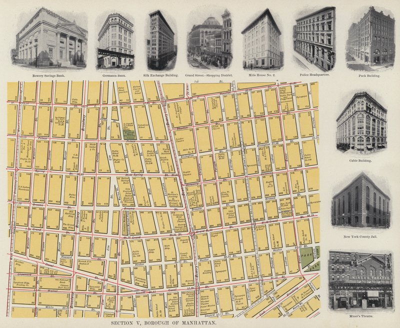 Borough of Manhattan (s/hvitt bilde) av American Photographer