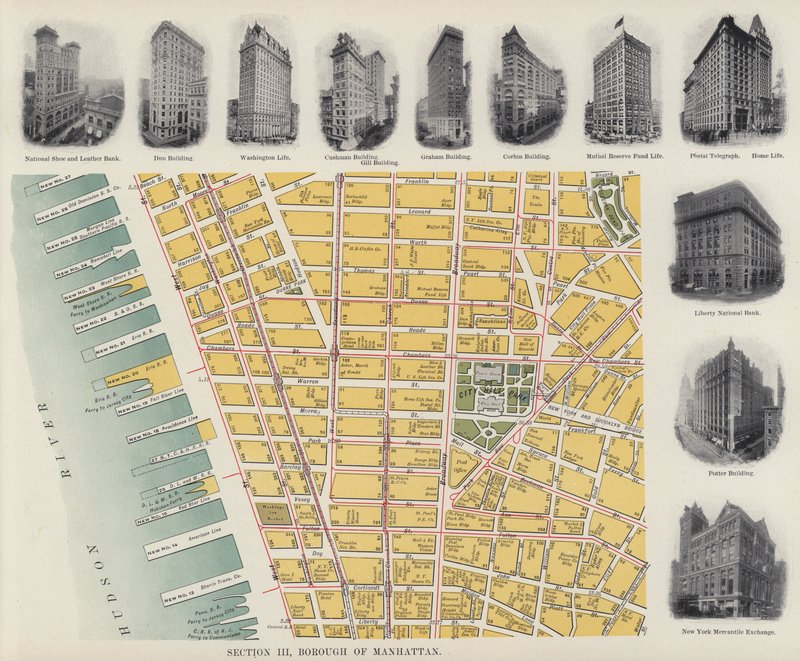 Borough of Manhattan (s/hvitt bilde) av American Photographer