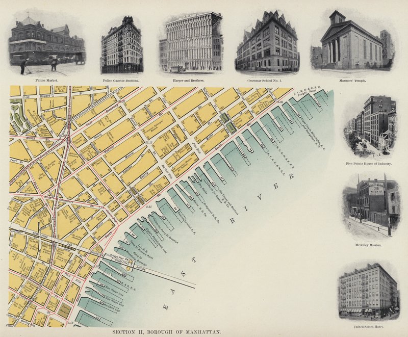 Borough of Manhattan (s/hvitt bilde) av American Photographer