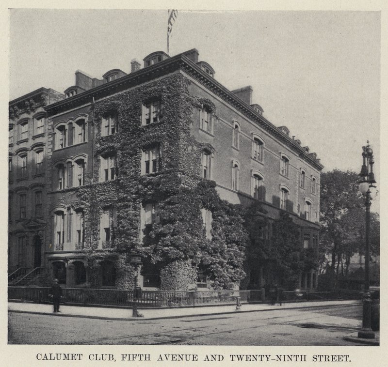 Calumet Club, Fifth Avenue og Twenty-Ninth Street (s/hvitt-bilde) av American Photographer