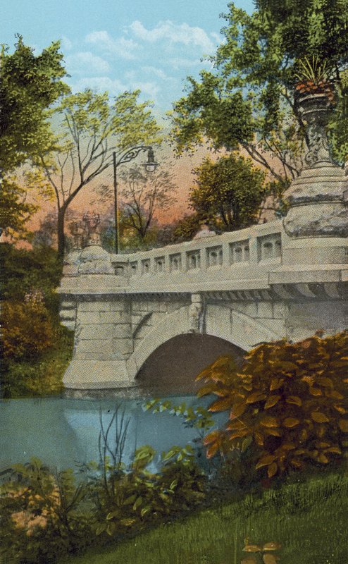 Cement Bridge, Garfield Park (farget bilde) av American Photographer