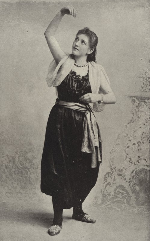 Dancing Girl fra den ungarske Cafe Chantant av American Photographer