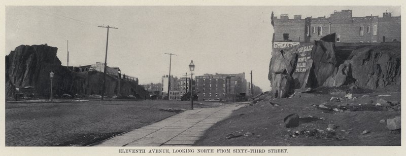 Eleventh Avenue, ser nordover fra Sixty-Third Street (s/hv-bilde) av American Photographer