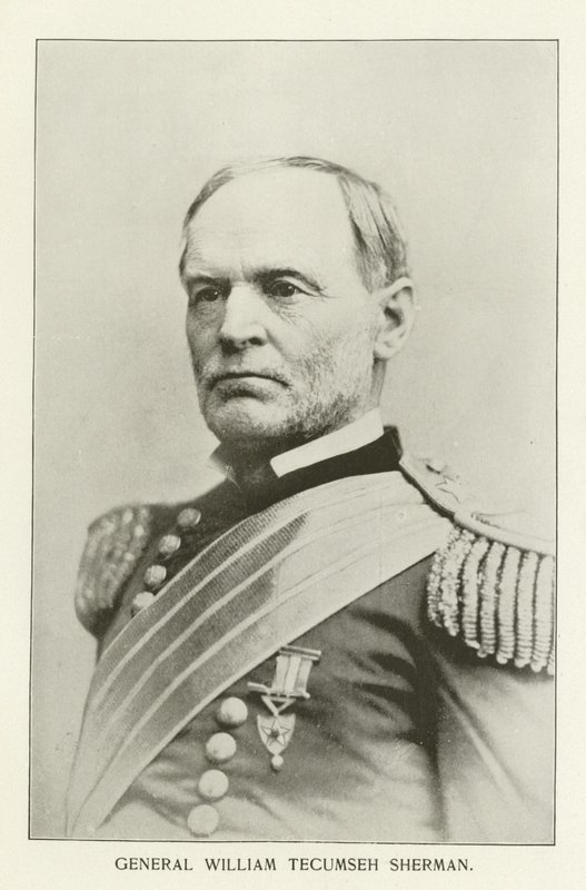 General William Tecumseh Sherman (svart-hvitt fotografi) av American Photographer