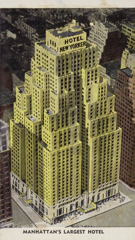 Hotel New Yorker, Manhattans største hotell, New York City, USA (fargebilde) av American Photographer