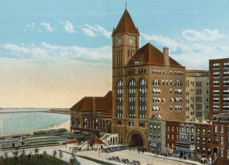 Illinois Central Depot (farget bilde) av American Photographer