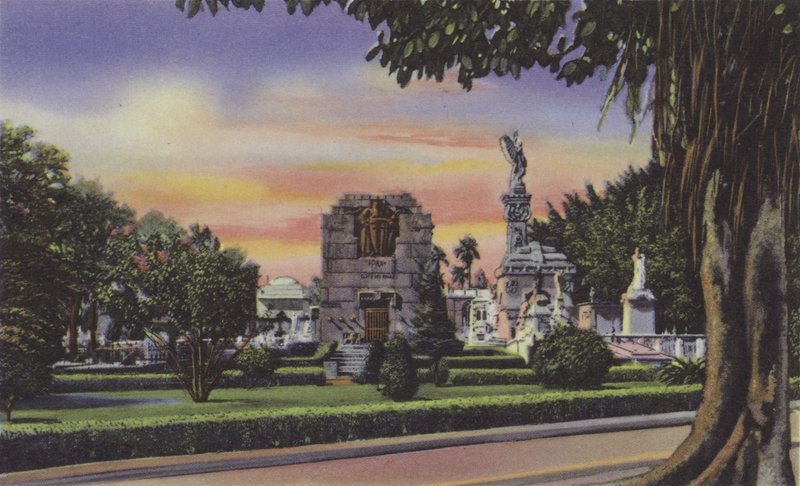 Interiør del Cementerio, Interiør på kirkegården (farget bilde) av American Photographer