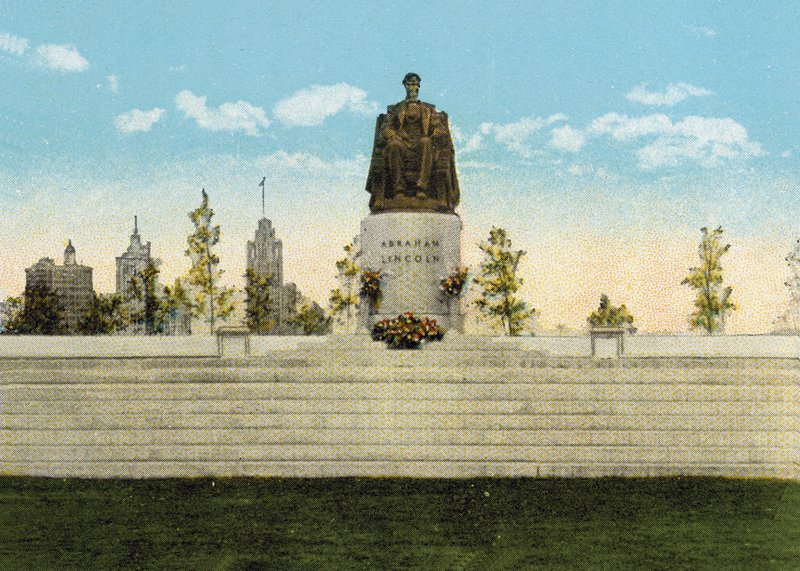 Lincoln Monument i Grant Park (farget bilde) av American Photographer