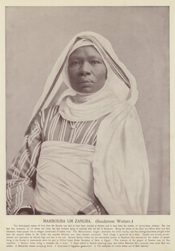 Mahbouba Um Zanuba, soudanesisk kvinne av American Photographer