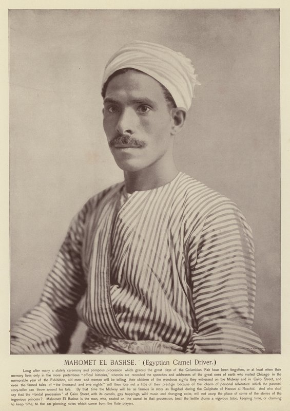 Mahomet El Bashse, egyptisk kamelfører av American Photographer