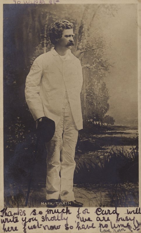Mark Twain (1835-1910), amerikansk forfatter av American Photographer