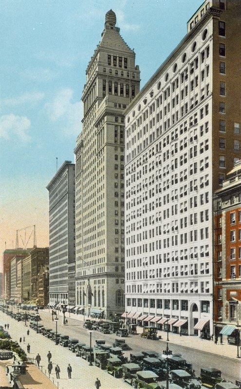 Michigan Boulevard ser sørover (farget bilde) av American Photographer