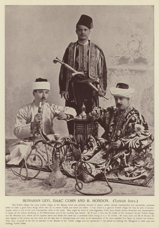 Monahan Levi, Isaac Cohn og H Hondon, tyrkiske jøder av American Photographer