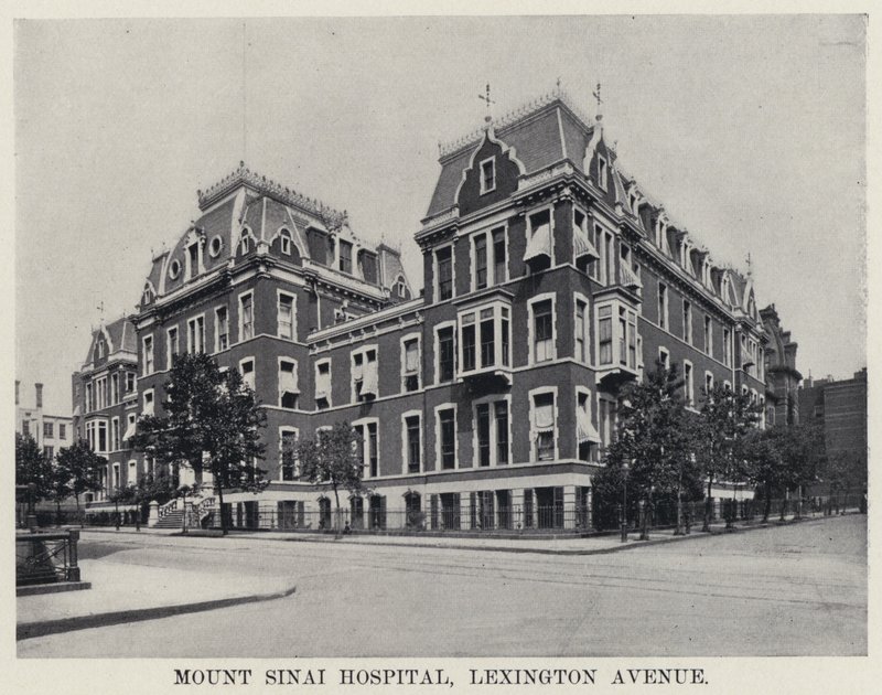 Mount Sinai Hospital, Lexington Avenue (s/hvitt bilde) av American Photographer