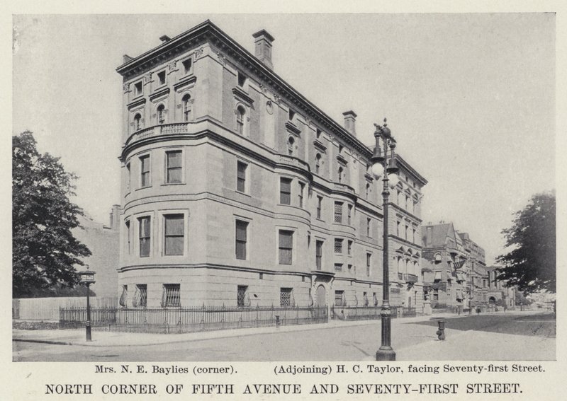 North Corner of Fifth Avenue og Seventy-First Street (s/hvitt bilde) av American Photographer
