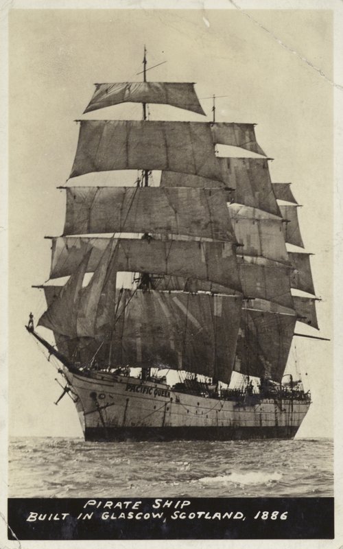 Piratskip, bygget i Glasgow, Skottland, 1886 av American Photographer