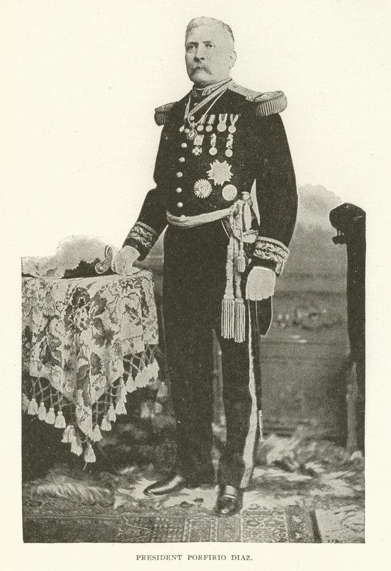 President Porfirio Diaz (svart-hvitt fotografi) av American Photographer