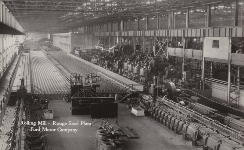 Valseverk, Rouge Steel Plant; Ford Motor Company, Dearborn, Michigan av American Photographer