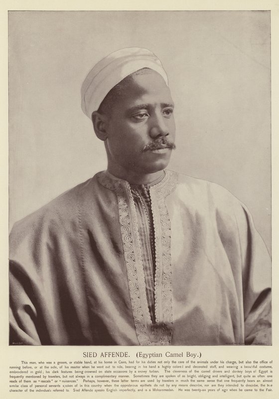 Sied Affende, egyptisk kamelgutt av American Photographer