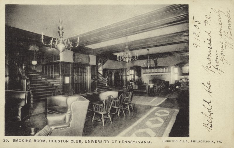 Røykerom, Houston Club, University of Pennsylvania, Philadelphia av American Photographer
