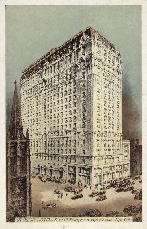 St Regis Hotel, East 55th Street og hjørnet av 5th Avenue, New York City, USA (fargebilde) av American Photographer
