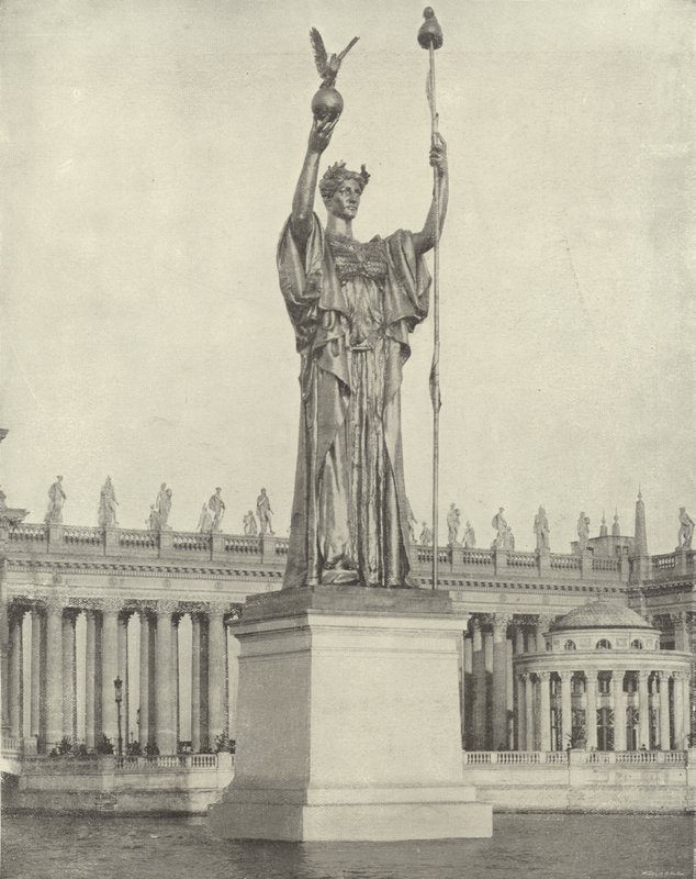 Den heroiske statuen av republikken av American Photographer