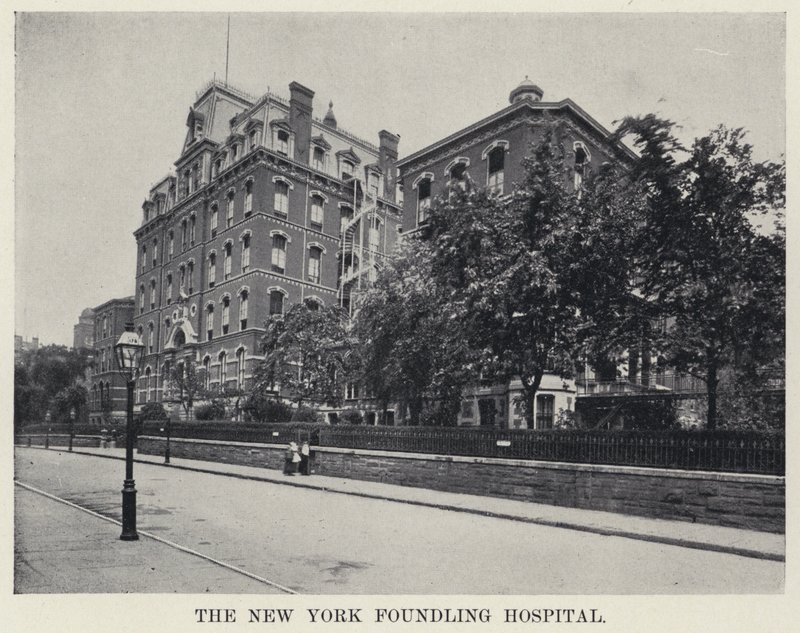 New York Foundling Hospital (s/hvitt bilde) av American Photographer