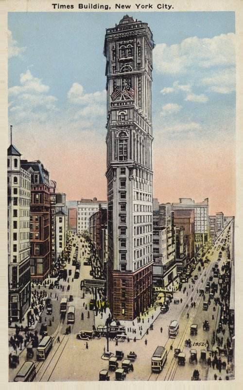 Times-bygningen, New York City, USA (fargebilde) av American Photographer
