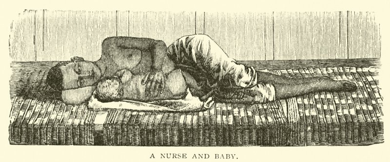 En sykepleier og baby av American School