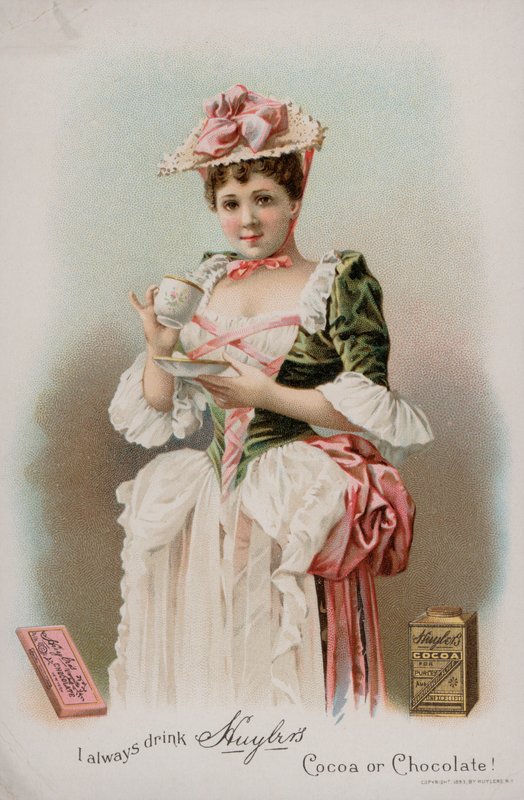 Annonse for Huylers kakao og drikkesjokolade, 1893 av American School