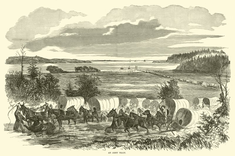 Et hærtog, november 1862 av American School