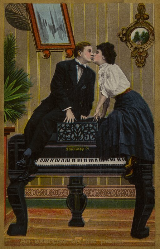 En øvelse på pianoet, eller kyssing på Steinway (bilde) av American School