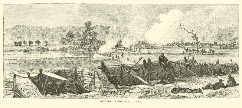 Batteri på Nord-Anna, mai 1864 av American School