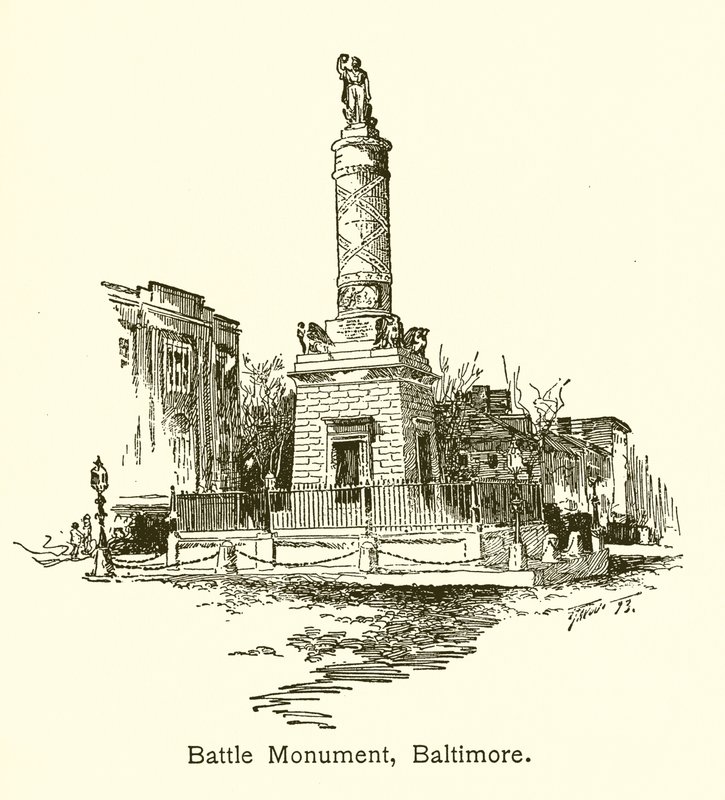 Battle Monument, Baltimore av American School
