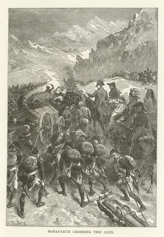 Bonaparte krysser Alpene av American School