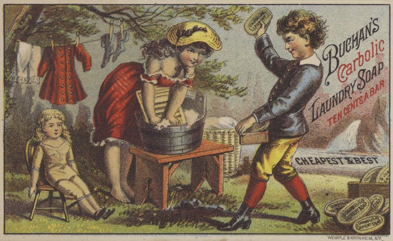 Buchans karboliske vaskesåpe (kromolitho) av American School