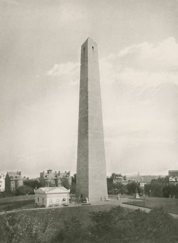 Bunker Hill Monument (fotogravyr) av American School
