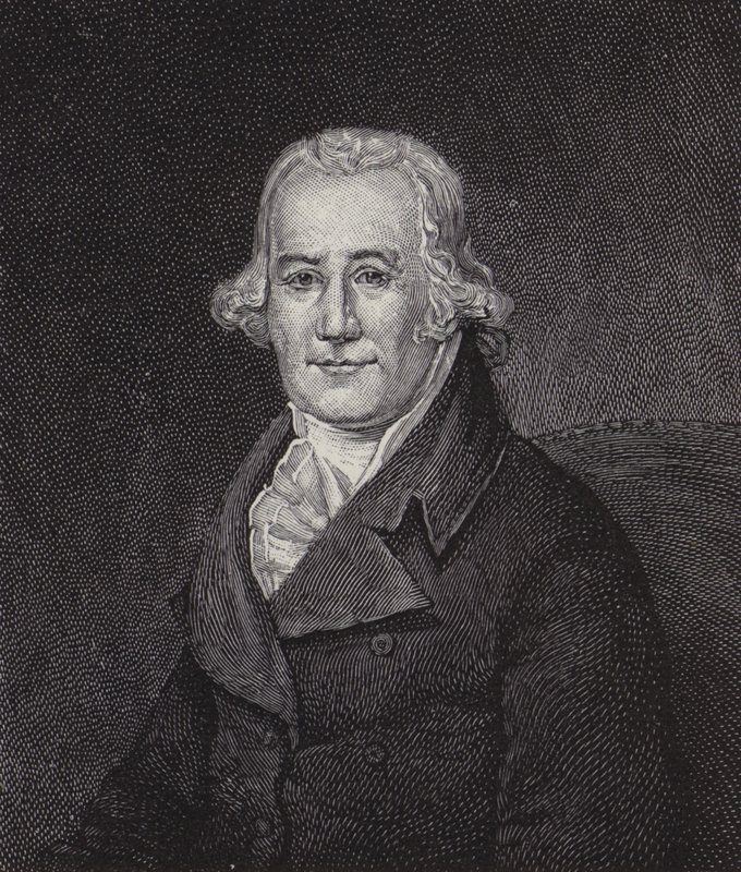 Caspar Wistar , amerikansk lege og anatom (gravering) av American School